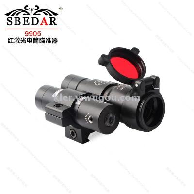 LED flashlight laser red laser sight