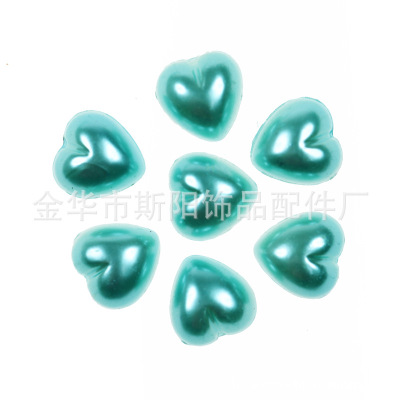 Straight hole heart heart rod beaded plastic rod necklace bracelet accessories manufacturers direct sales