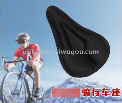 Bicycle 3D elastic sponge seat cover cushion cover road car mountain bike saddle seat cushion cover