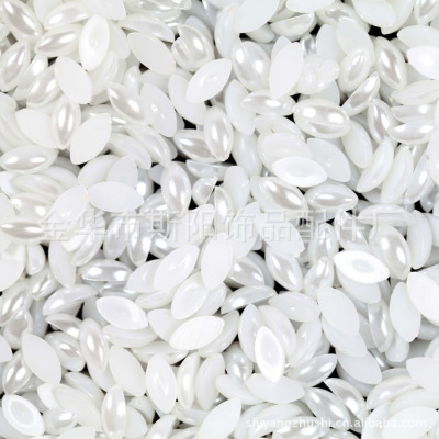 Wholesale 7*15mm flat flat horse eye paint plastic beads manufacturers direct supply from stock