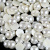 Wholesale 8MMabs semi-round baking paint imitation pearl DIY materials beaded jewelry with double hole plastic pearls
