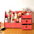 Hot style super size 30 cosmetics box Korean desktop DIY storage box creative wooden storage box