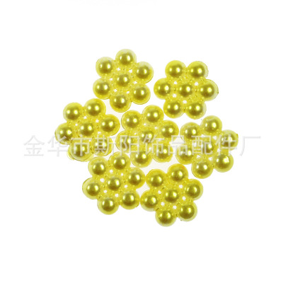 Paint continuous beads series plastic single-sided seven beads diy pearl accessories manufacturers direct supply spot