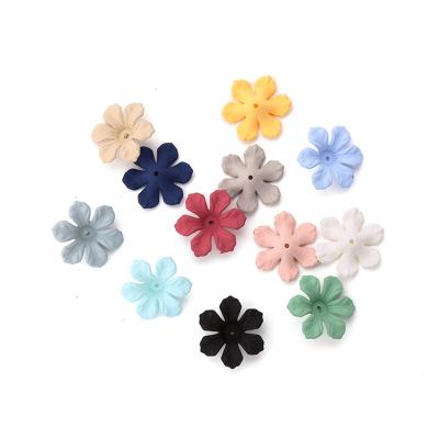 The new type of flower accessories ABS large flower accessories DIY hairpin hair accessories materials multi-color optional