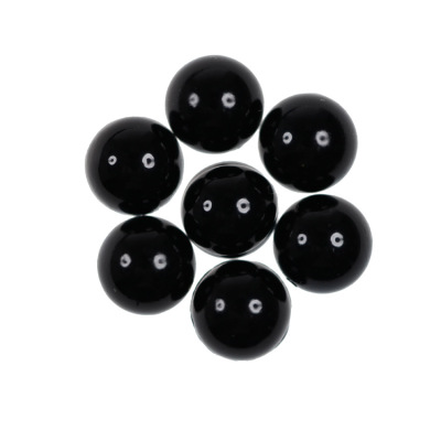 Wholesale semi-round baking paint imitation pearl beads black and white color specifications complete yiwu siyang direct manufacturers