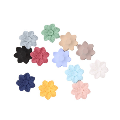The new ABS big flower accessories DIY hairpin hair accessories headwear accessories candy color hot selling wholesale