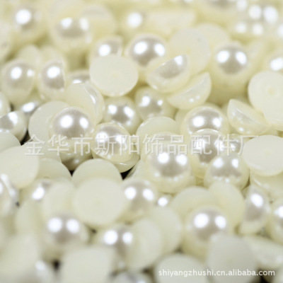 Yiwu direct selling Yiwu ircle baking lacquer powder beads wholesale diy pearl 14mm plastic powder beads