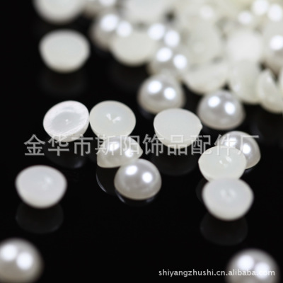 Wholesale 4mm paint half plastic beads beads fashion mainstream tiara accessories siyang manufacturers direct sales