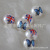 Paint half printing beads plastic abs imitation pearl beads a variety of fine patterns manufacturers direct supply
