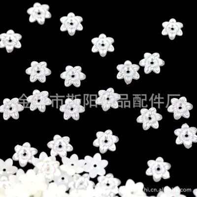 Yiwu wholesale ABS chrysanthemum paint plastic bead wholesale clothing accessories phone beauty bead imitation pearls