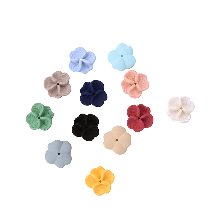 花朵款贴片diy手工材料 糖果色饰品耳饰发饰 手机壳配件配饰批发