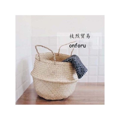 Europe and north Europe grass woven storage basket to receive the basket of American flower basket dirty clothes basket 