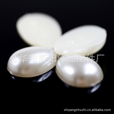 Wholesale 6*8mm drop paint plastic pearl half drop beads yiwu imitation pearl quality manufacturers direct sales