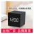 Four-square wooden clock LED wooden clock creative electronic alarm clock desk clock wholesale intelligent voice control