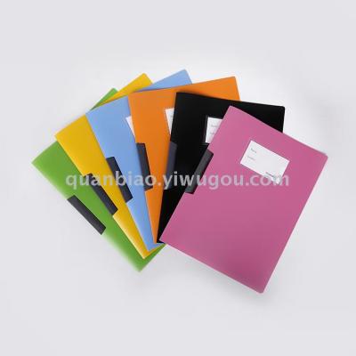 TRANBO PP report file folder A4 simple folder file pockets with clip OEM