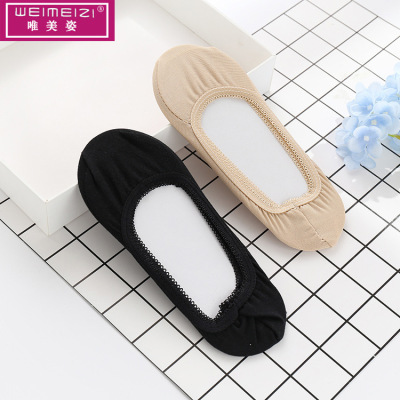Factory Direct Sales Non-Slip Invisible Low Cut Socks Spring and Summer Thin Stockings Ladies Socks Wholesale