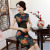 The new double-layer middle and long fragrant cloud gauze cheongsam of spring and summer, 2018