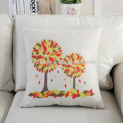 Gift embrace digital printing linen style cushion for leaning on diy pattern cushion for leaning on