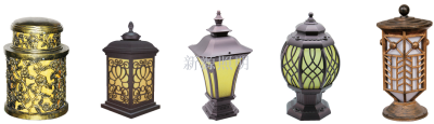 European and American Courtyard Landscape 2770 Series Solar Pillar Lamp Lawn Lamp