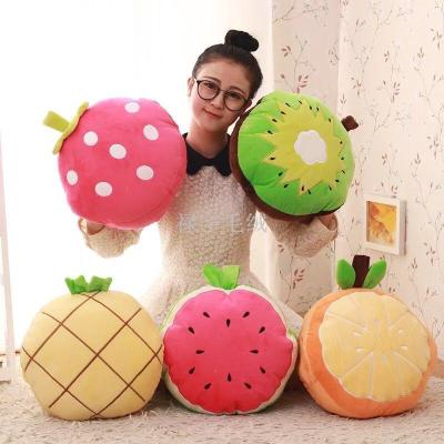 New fruit air conditioning plush embroidery strawberry air - conditioning blanket dual - purpose cushion quilt pillow