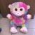 Hot style foreign trade new LED seven color luminescent gorilla TY big eye tie-dye colored monkey doll plush toys