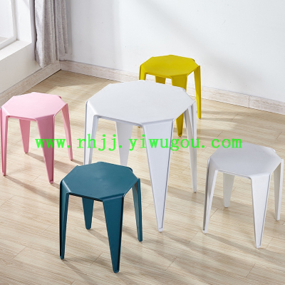 Nordic leisure banquet dining stool plastic outdoor coffee stool simple office discussion computer stool