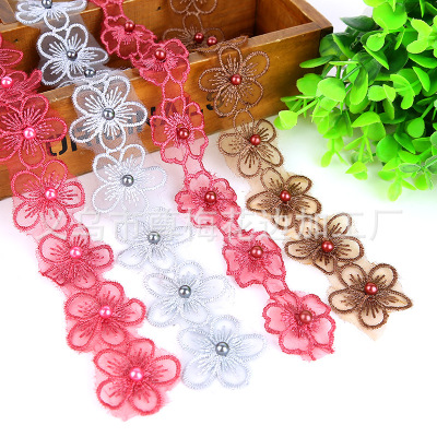 Manufacturers direct new lace fabric sweet fashion embroidery lace diy lace fabric accessories