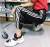 The stripe sports pants autumn little girl student originally the breeze BT loose tide school uniform bundle foot