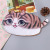 Cartoon cat face creative pen bag students learn articles plush pen bag animals Korea cute accept pen box