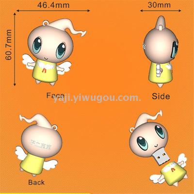 3D creative student gift usb flash drive for cartoon opening module