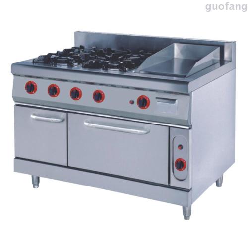 four-head gas furnace even griddle with oven， even electric oven x-998/998a country...