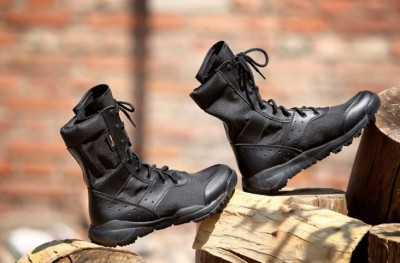 Camouflage tiger outdoor military boots hiking tactics boots wear - resistant breathable high - top shoes