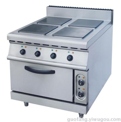 Four electric cookers with a baking oven