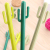 Creative Fresh Cactus Shape Gel Pen for Students 0.5mm Full Needle Tube Black Gel Ink Pen Signature Pen