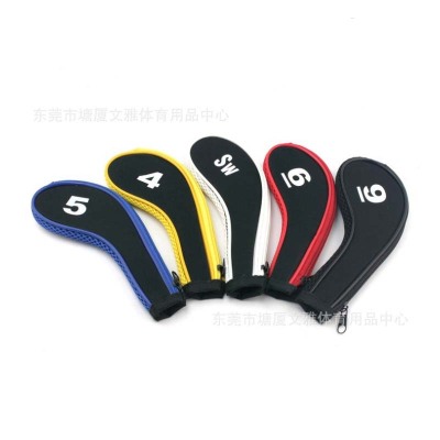 Golf club set 10 sets of hardcore zipper cap set for golf ball head set