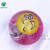 6.5cmTPU smiling face elastic crystal ball gold powder led light shining elastic ball toys light crystal ball