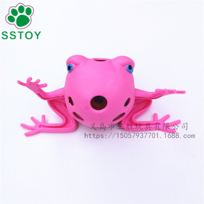 Hot - shot new special toy frog colored bead grape ball extruded bursting bead adult release pressure grape ball