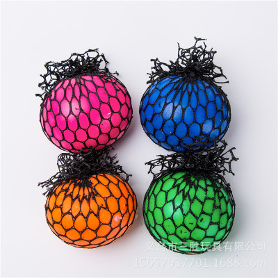 Factory direct sale of large and small number of grape pinched color crystal ball adult children stress relief toys