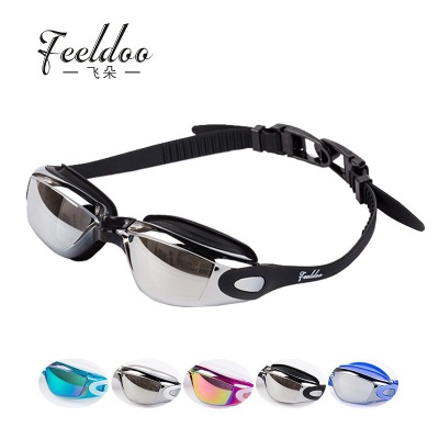 Feiduo Adult Goggles Factory Direct Sales Adult Swimming Goggles Anti-Fog Waterproof Electroplating Swimming Glasses Currently Available