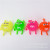 Cartoon M bean hair ball stand hot selling luminous toys fun jumping beans flash wool ball toys