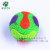 Pet toy ball elastic luminescent dog bite bone toy 6.5cm glitter sound massage football