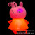 TPR soft gum ball pink rabbit girl lovely glitter ball rabbit miss rabbit 6 color new style hot sale