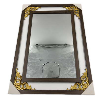 Mirror factory direct sale wholesale wooden corner flower decorative picture frame picture frame 30*50 mirror