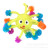 Clflake snowflake ball octopus multi-claw snowflake rubber glitter ball vent ball toys foreign trade sources