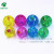 Supply 6.5cm phantom ribbon transparent crystal ball bouncing ball cartoon jumping ball shining ball wholesale
