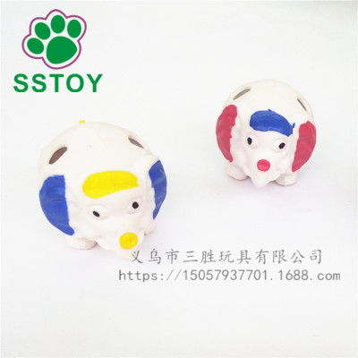 New release lovely animal small elephant grape ball TPR decompression children's toys cute fun little lion grape ball