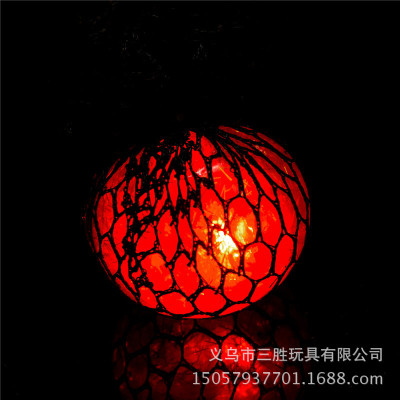 6.0 release the pressure grape ball pinching ball vent crystal ball with lighting flash toy grape ball wholesale