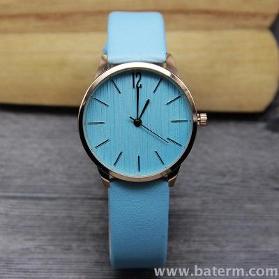 Korean version of the fashionable new style small fresh sensei female simple staple belt lady watch student watch