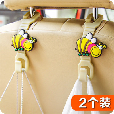 Cute Cartoon Car Hook Car Seat Storage Hook 2 Pack Creative Multifunctional Car Backrest Hook