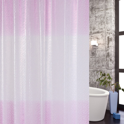 Factory Direct Sales New Gradient Color Bathroom Door Curtain Eva Waterproof Mildew-Proof Shower Curtain Partition Door Curtain